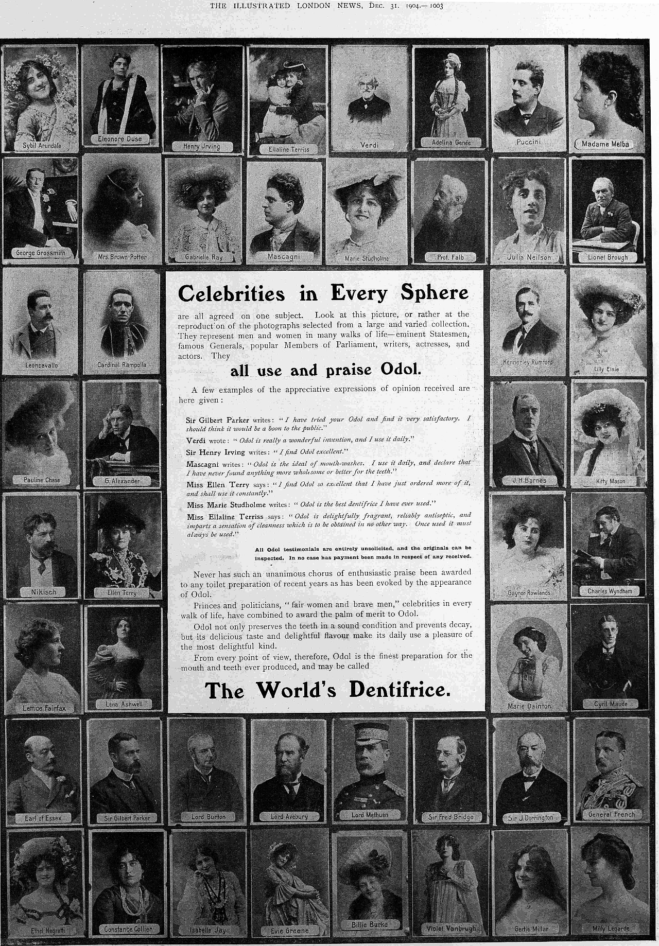 celebrities 1904